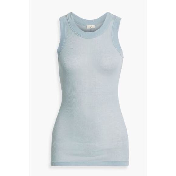Bite Studios Cotton Tank Top Blue Cotton Sleeveless Small - Picture 1 of 5